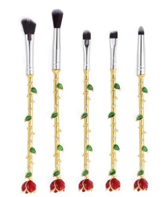 Beauty and the Beast Rose Makeup Brush Set